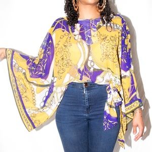 JLO kimono inspired light weight shirt